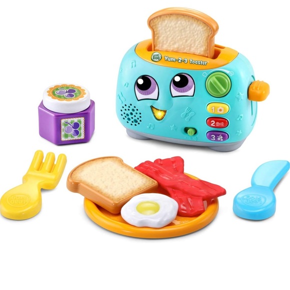 LeapFrog Yum 2-3 Toaster, Teal - Picture 3 of 4